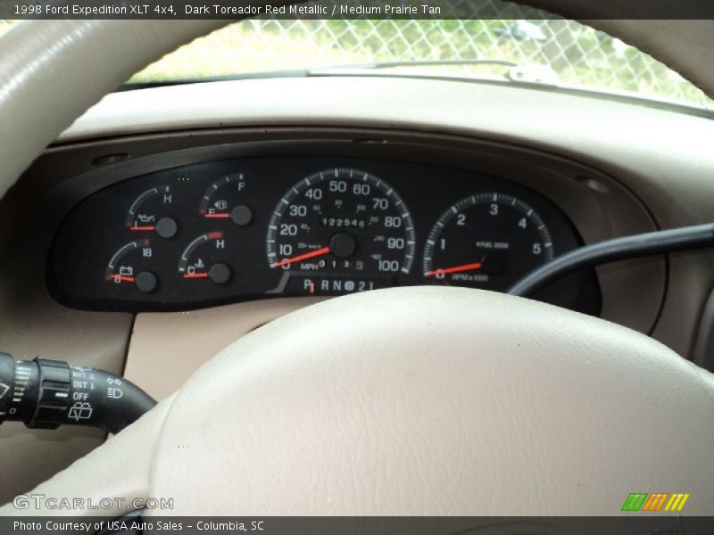Dark Toreador Red Metallic / Medium Prairie Tan 1998 Ford Expedition XLT 4x4