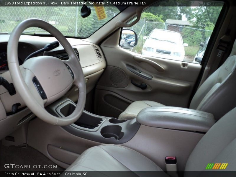 Dark Toreador Red Metallic / Medium Prairie Tan 1998 Ford Expedition XLT 4x4