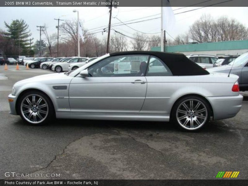 Titanium Silver Metallic / Imola Red 2005 BMW M3 Convertible