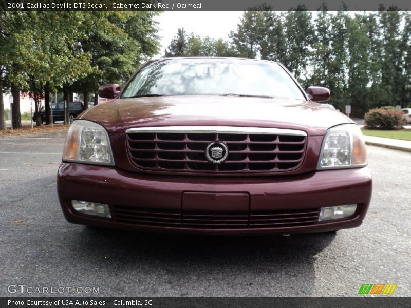 Cabernet Dark Red / Oatmeal 2001 Cadillac DeVille DTS Sedan