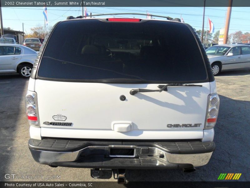 Summit White / Tan/Neutral 2002 Chevrolet Tahoe LT