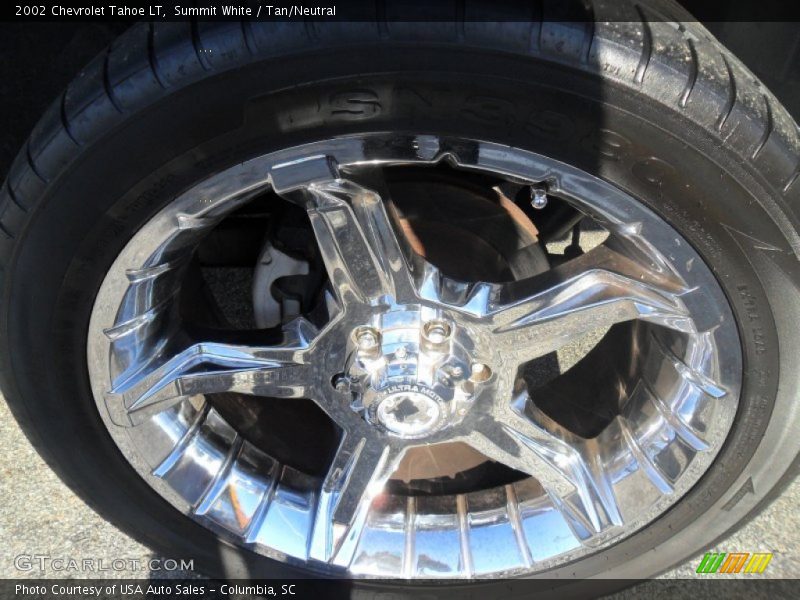 Summit White / Tan/Neutral 2002 Chevrolet Tahoe LT