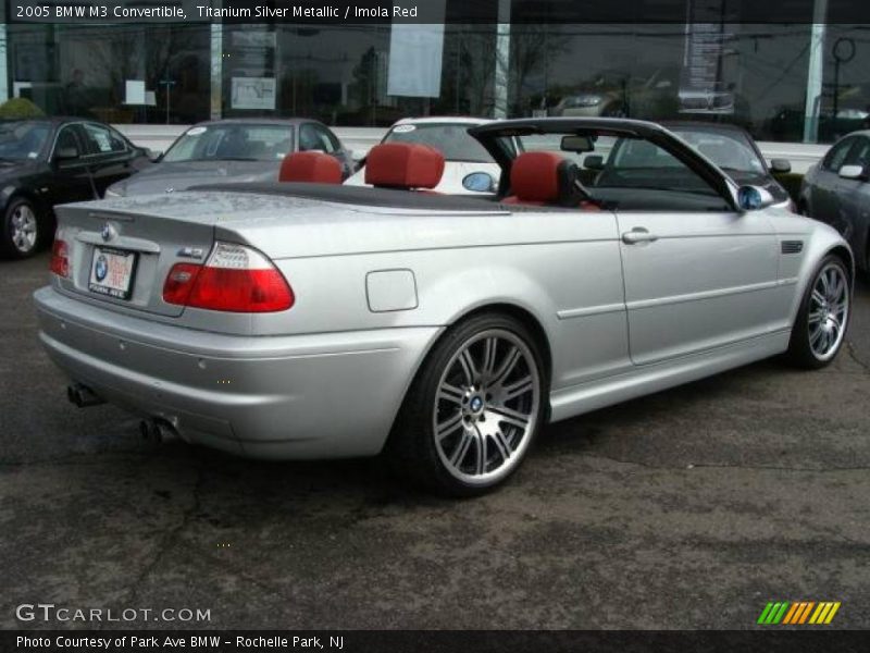 Titanium Silver Metallic / Imola Red 2005 BMW M3 Convertible