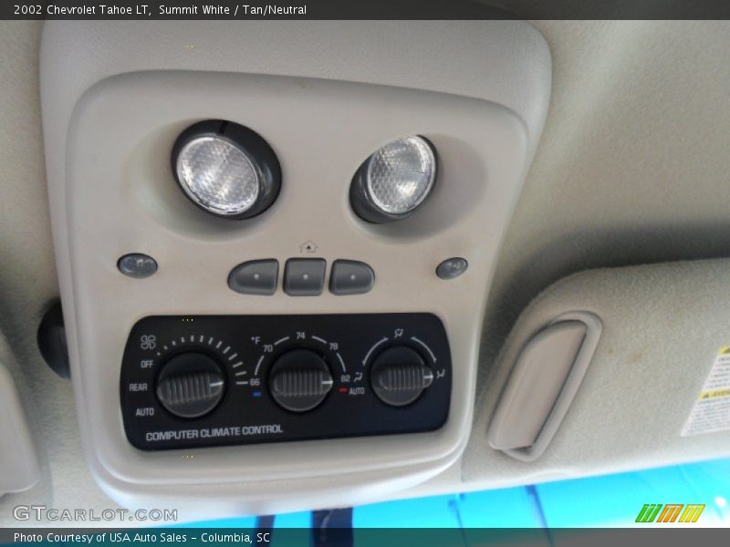 Summit White / Tan/Neutral 2002 Chevrolet Tahoe LT