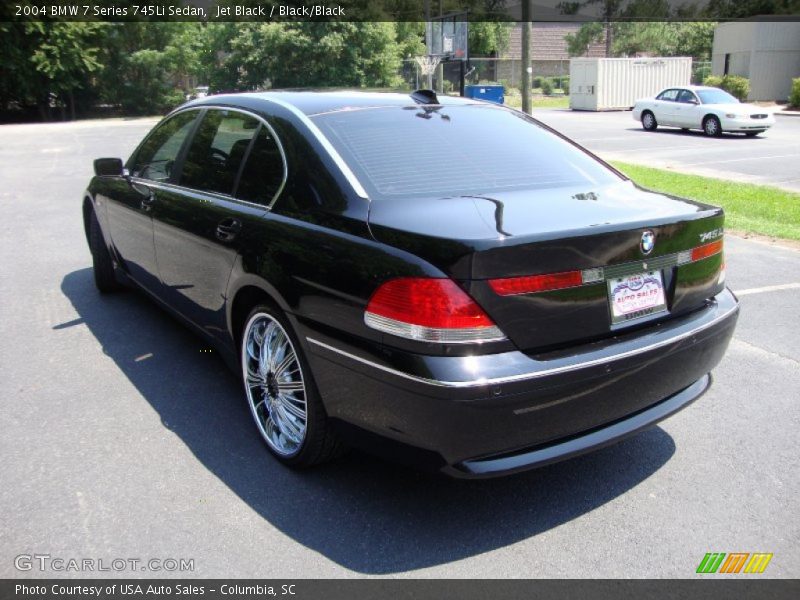 Jet Black / Black/Black 2004 BMW 7 Series 745Li Sedan