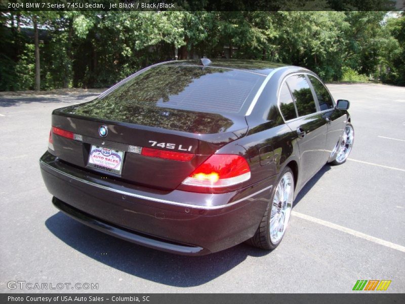 Jet Black / Black/Black 2004 BMW 7 Series 745Li Sedan