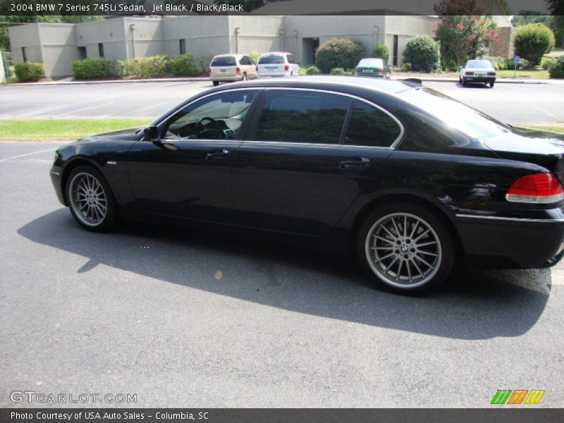 Jet Black / Black/Black 2004 BMW 7 Series 745Li Sedan