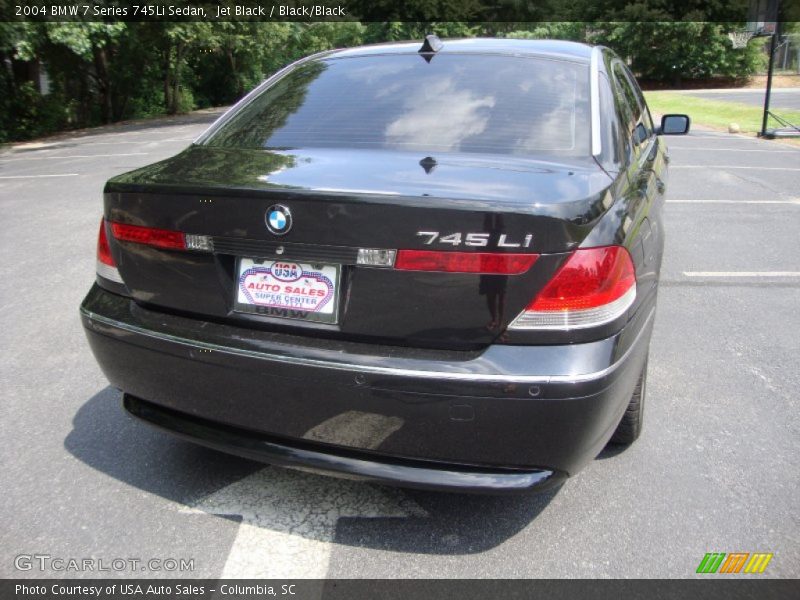 Jet Black / Black/Black 2004 BMW 7 Series 745Li Sedan