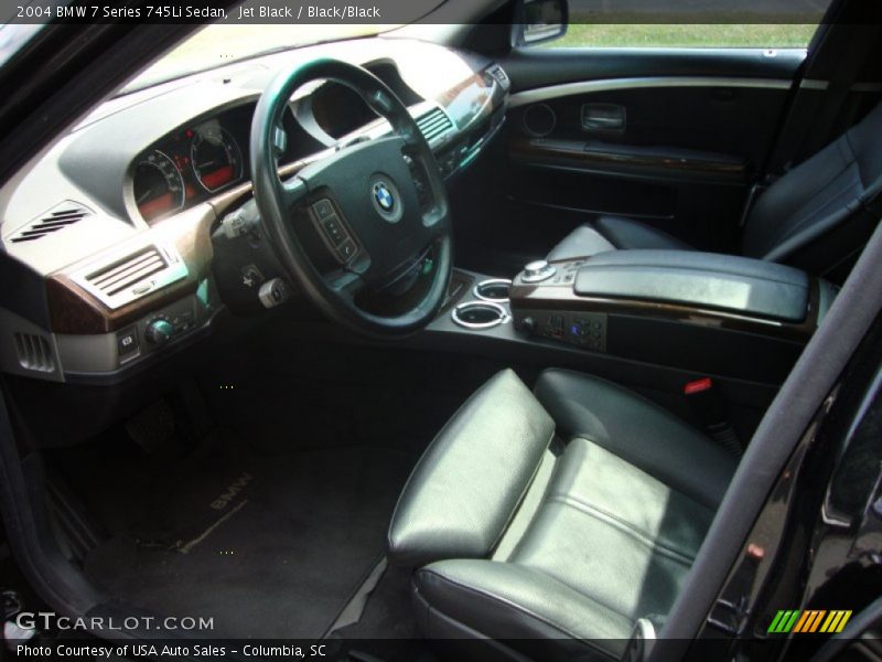 Jet Black / Black/Black 2004 BMW 7 Series 745Li Sedan
