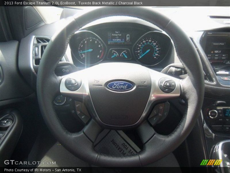  2013 Escape Titanium 2.0L EcoBoost Steering Wheel