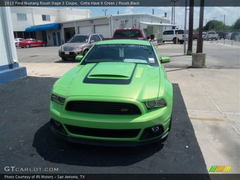 Gotta Have It Green / Roush Black 2013 Ford Mustang Roush Stage 3 Coupe