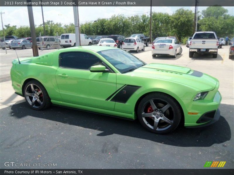  2013 Mustang Roush Stage 3 Coupe Gotta Have It Green