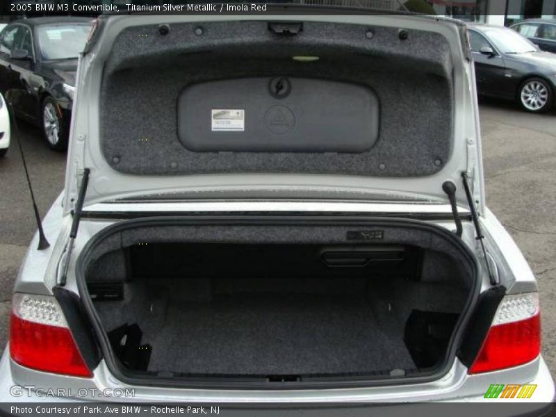 Titanium Silver Metallic / Imola Red 2005 BMW M3 Convertible