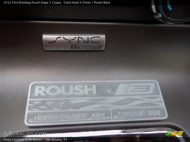 Roush Tag - 2013 Ford Mustang Roush Stage 3 Coupe