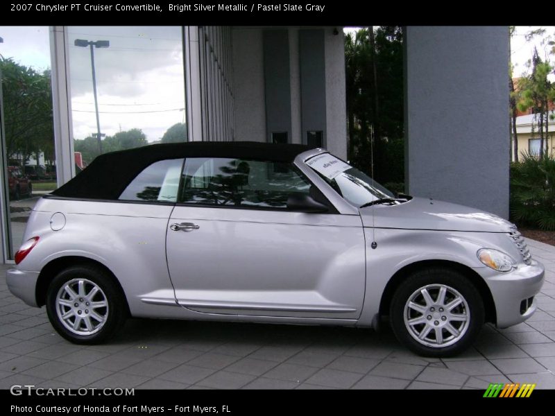 Bright Silver Metallic / Pastel Slate Gray 2007 Chrysler PT Cruiser Convertible