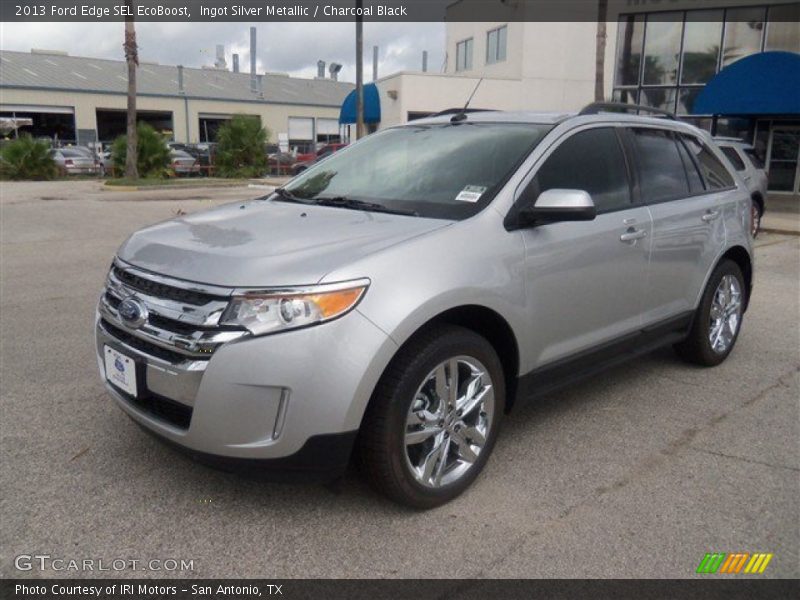 Ingot Silver Metallic / Charcoal Black 2013 Ford Edge SEL EcoBoost