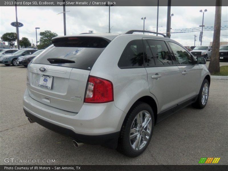 Ingot Silver Metallic / Charcoal Black 2013 Ford Edge SEL EcoBoost