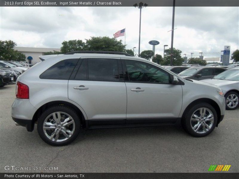 Ingot Silver Metallic / Charcoal Black 2013 Ford Edge SEL EcoBoost