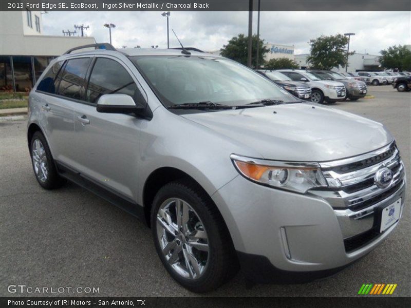 Ingot Silver Metallic / Charcoal Black 2013 Ford Edge SEL EcoBoost