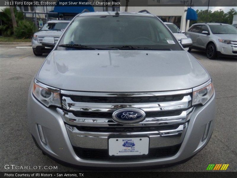 Ingot Silver Metallic / Charcoal Black 2013 Ford Edge SEL EcoBoost