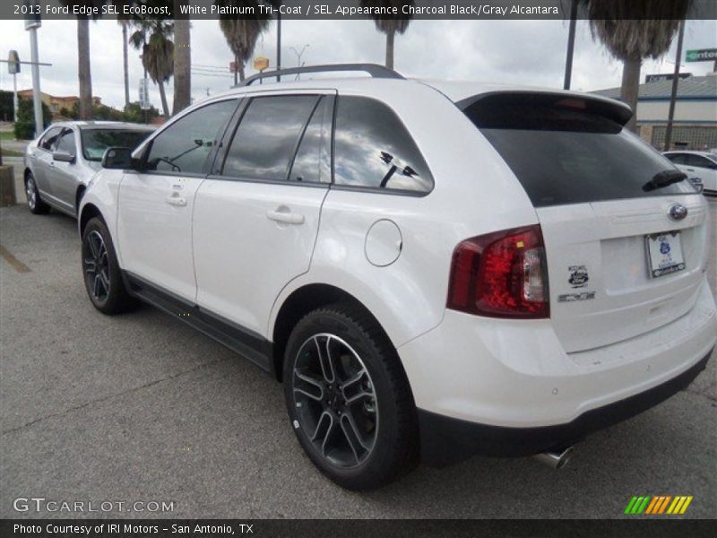 White Platinum Tri-Coat / SEL Appearance Charcoal Black/Gray Alcantara 2013 Ford Edge SEL EcoBoost