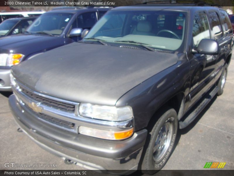 Medium Charcoal Gray Metallic / Gray 2000 Chevrolet Tahoe LS