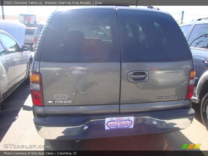 Medium Charcoal Gray Metallic / Gray 2000 Chevrolet Tahoe LS