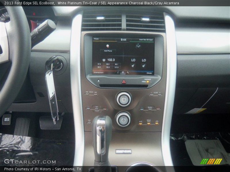 White Platinum Tri-Coat / SEL Appearance Charcoal Black/Gray Alcantara 2013 Ford Edge SEL EcoBoost
