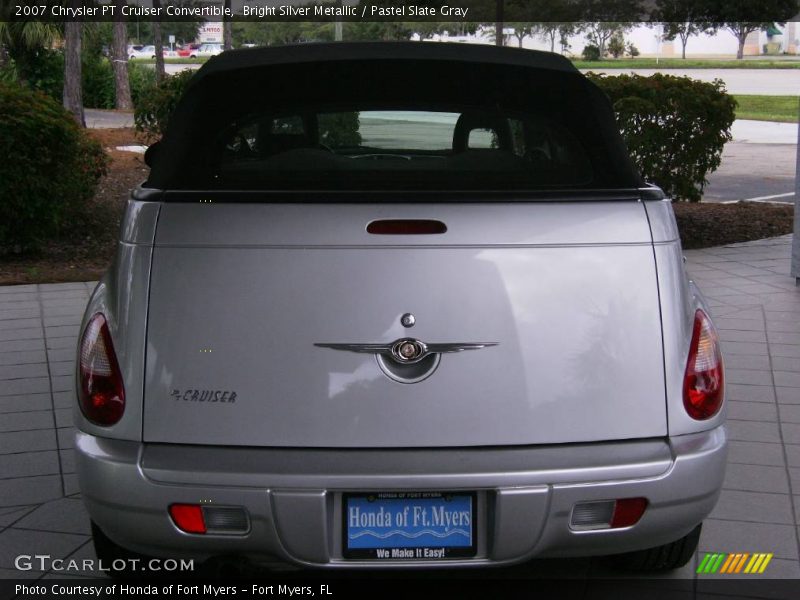 Bright Silver Metallic / Pastel Slate Gray 2007 Chrysler PT Cruiser Convertible
