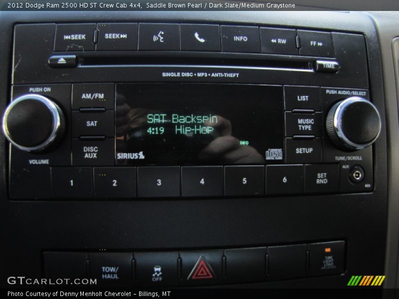 Audio System of 2012 Ram 2500 HD ST Crew Cab 4x4