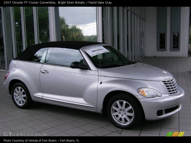Bright Silver Metallic / Pastel Slate Gray 2007 Chrysler PT Cruiser Convertible