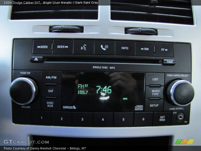 Bright Silver Metallic / Dark Slate Gray 2009 Dodge Caliber SXT