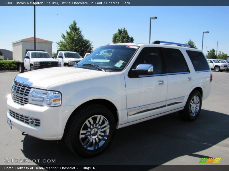 White Chocolate Tri Coat / Charcoal Black 2008 Lincoln Navigator Elite 4x4