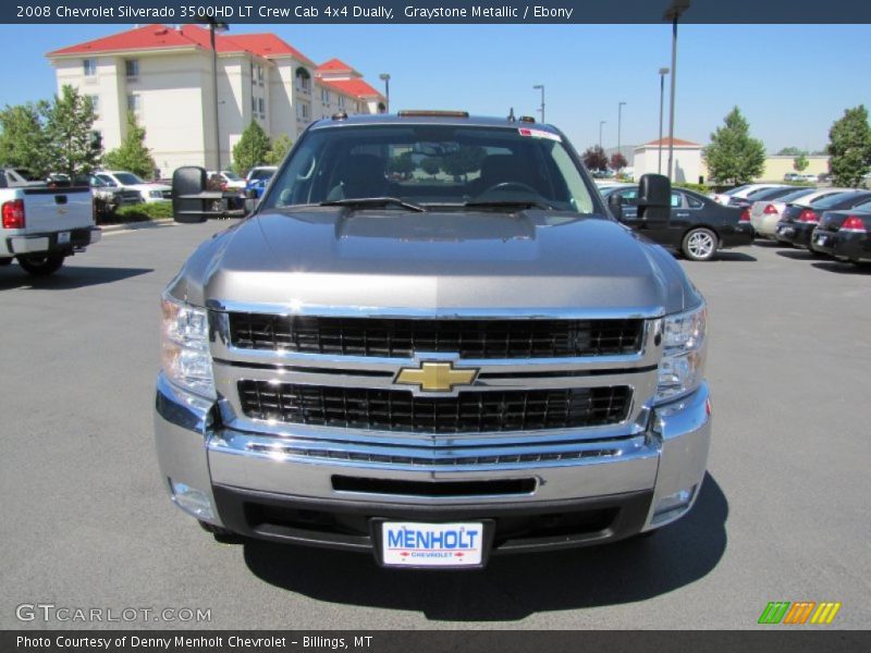 Graystone Metallic / Ebony 2008 Chevrolet Silverado 3500HD LT Crew Cab 4x4 Dually