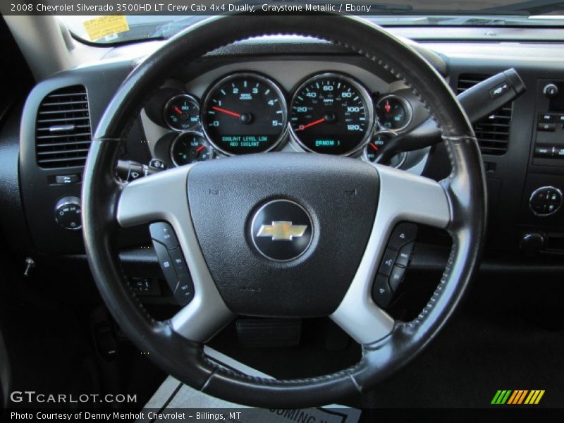Graystone Metallic / Ebony 2008 Chevrolet Silverado 3500HD LT Crew Cab 4x4 Dually