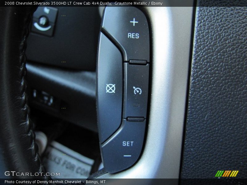 Graystone Metallic / Ebony 2008 Chevrolet Silverado 3500HD LT Crew Cab 4x4 Dually
