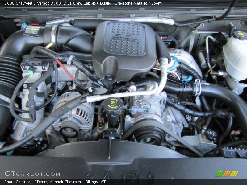Graystone Metallic / Ebony 2008 Chevrolet Silverado 3500HD LT Crew Cab 4x4 Dually