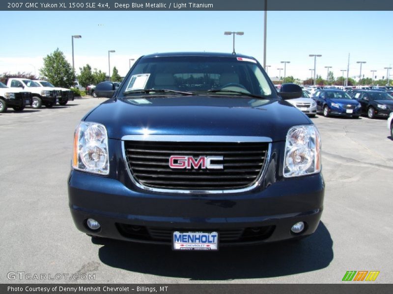 Deep Blue Metallic / Light Titanium 2007 GMC Yukon XL 1500 SLE 4x4