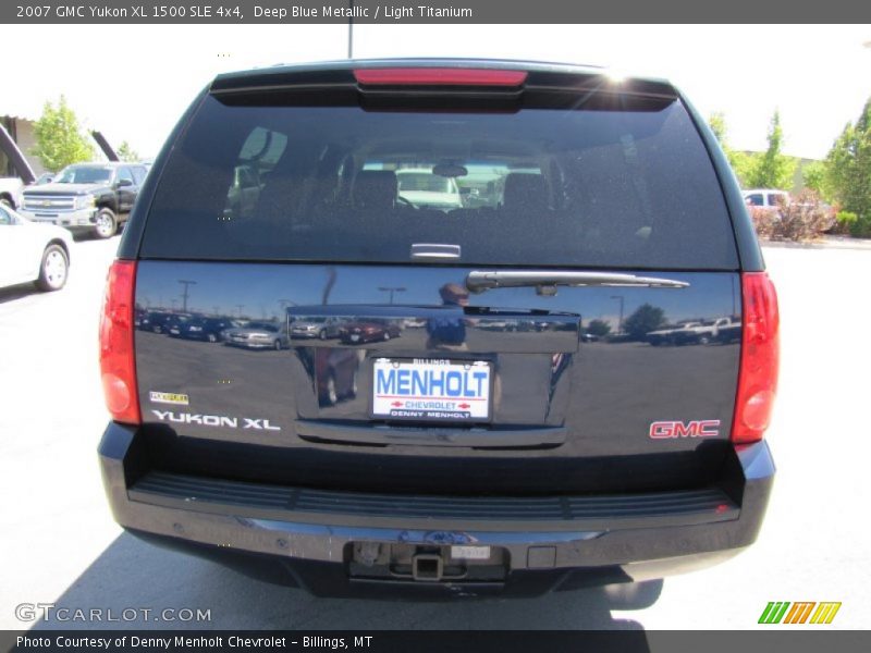 Deep Blue Metallic / Light Titanium 2007 GMC Yukon XL 1500 SLE 4x4
