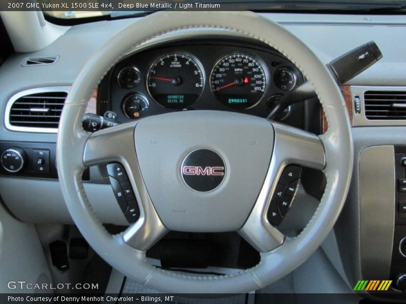 Deep Blue Metallic / Light Titanium 2007 GMC Yukon XL 1500 SLE 4x4