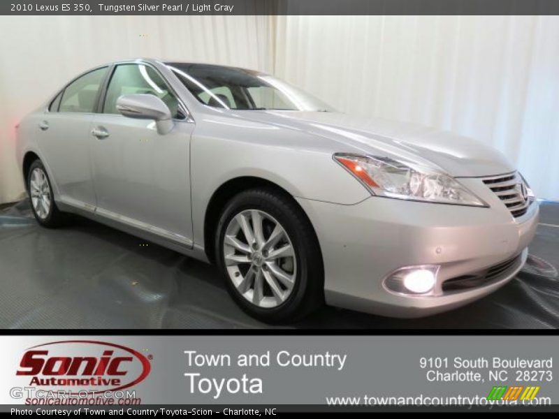 Tungsten Silver Pearl / Light Gray 2010 Lexus ES 350