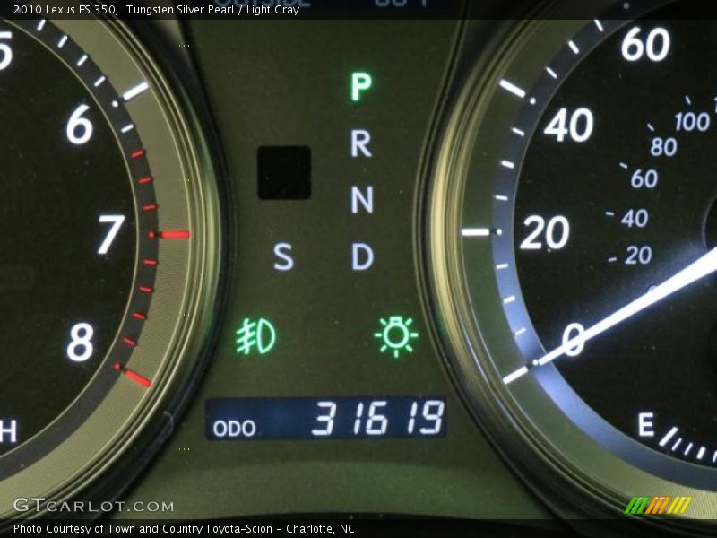 Tungsten Silver Pearl / Light Gray 2010 Lexus ES 350