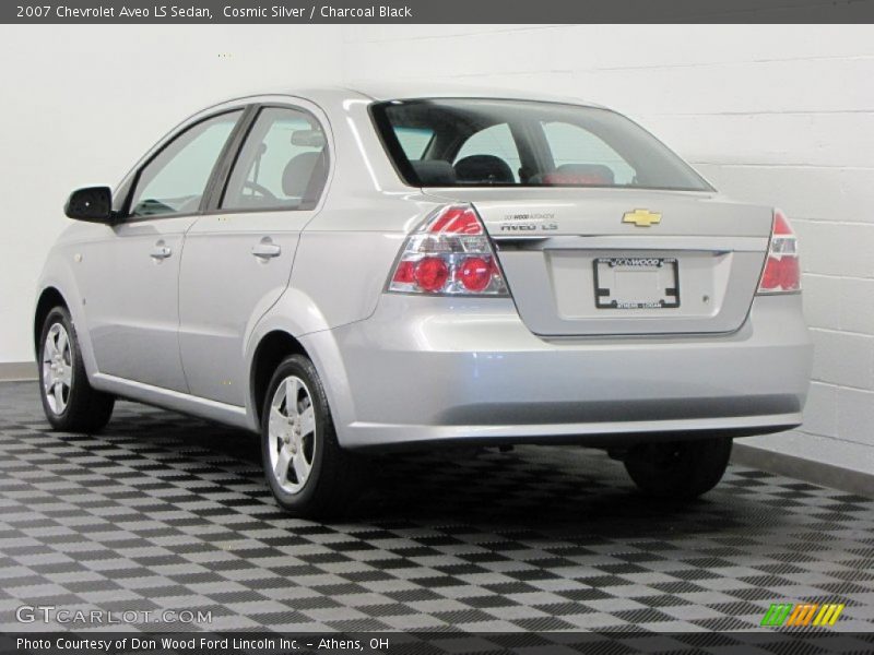 Cosmic Silver / Charcoal Black 2007 Chevrolet Aveo LS Sedan