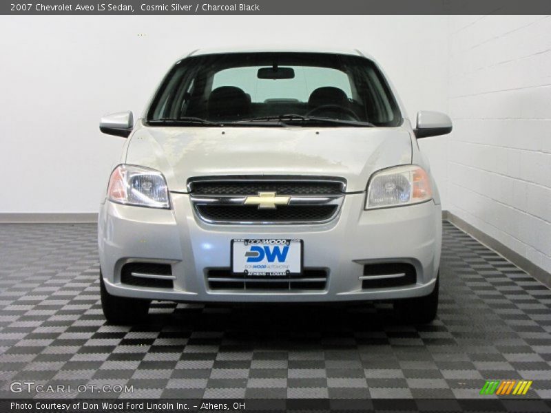 Cosmic Silver / Charcoal Black 2007 Chevrolet Aveo LS Sedan