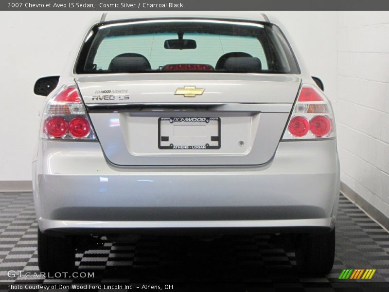 Cosmic Silver / Charcoal Black 2007 Chevrolet Aveo LS Sedan