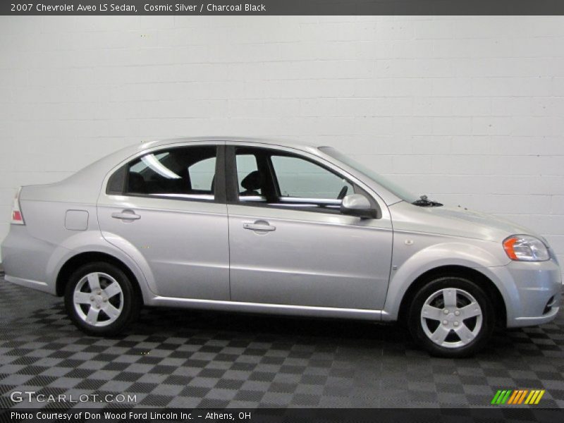 Cosmic Silver / Charcoal Black 2007 Chevrolet Aveo LS Sedan