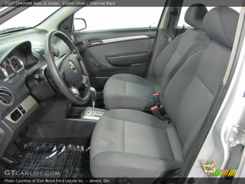 Cosmic Silver / Charcoal Black 2007 Chevrolet Aveo LS Sedan