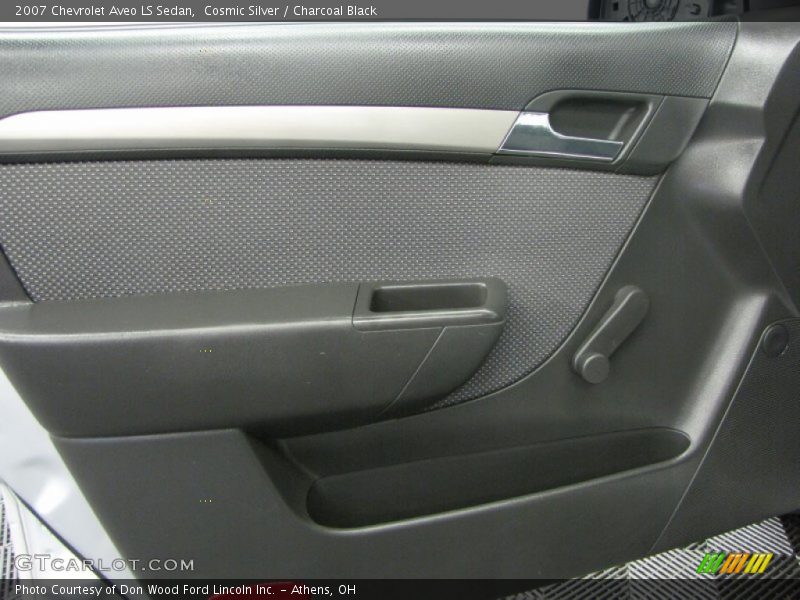Cosmic Silver / Charcoal Black 2007 Chevrolet Aveo LS Sedan