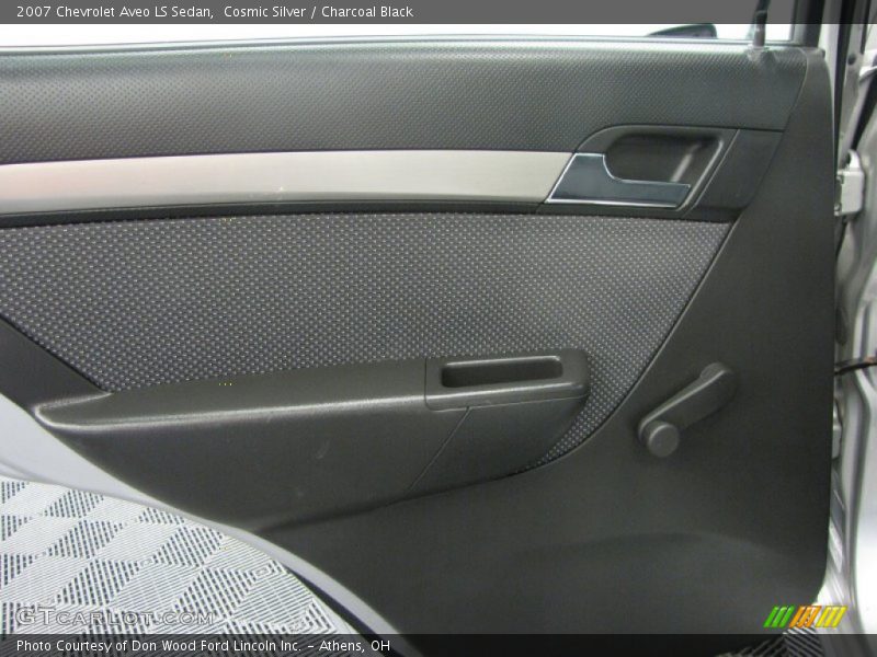 Cosmic Silver / Charcoal Black 2007 Chevrolet Aveo LS Sedan