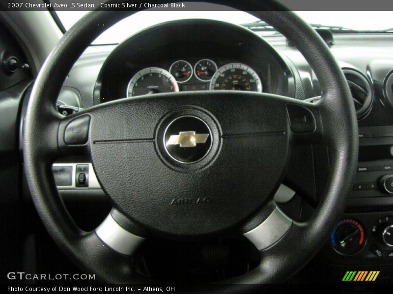 Cosmic Silver / Charcoal Black 2007 Chevrolet Aveo LS Sedan
